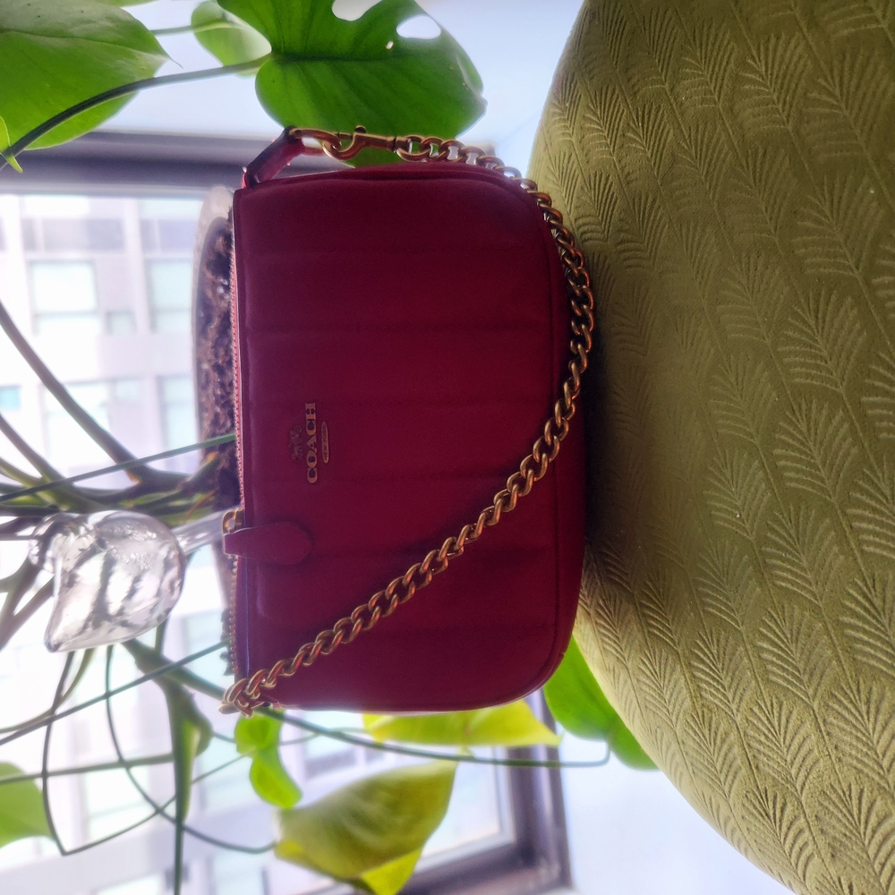 Coach Red Quilted Women's Bag - Picture 6 of 6